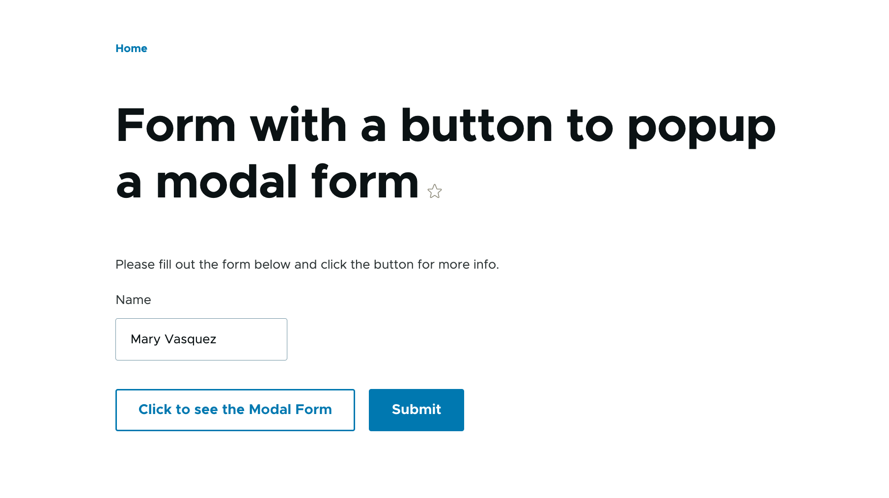 Initial form