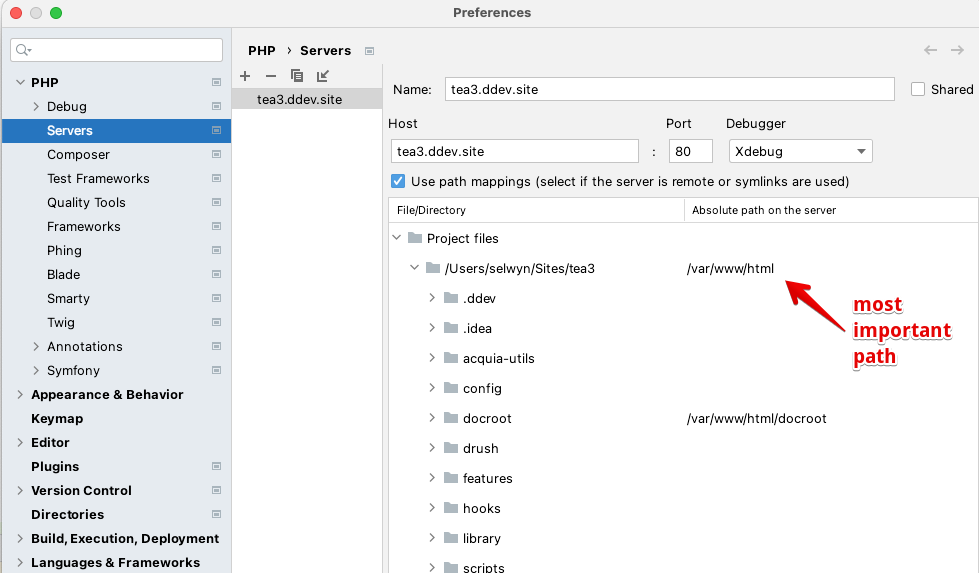 Path mappings